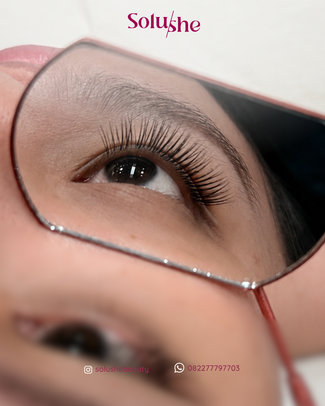 Hasil nyata before after Single Classic Lash Solushe